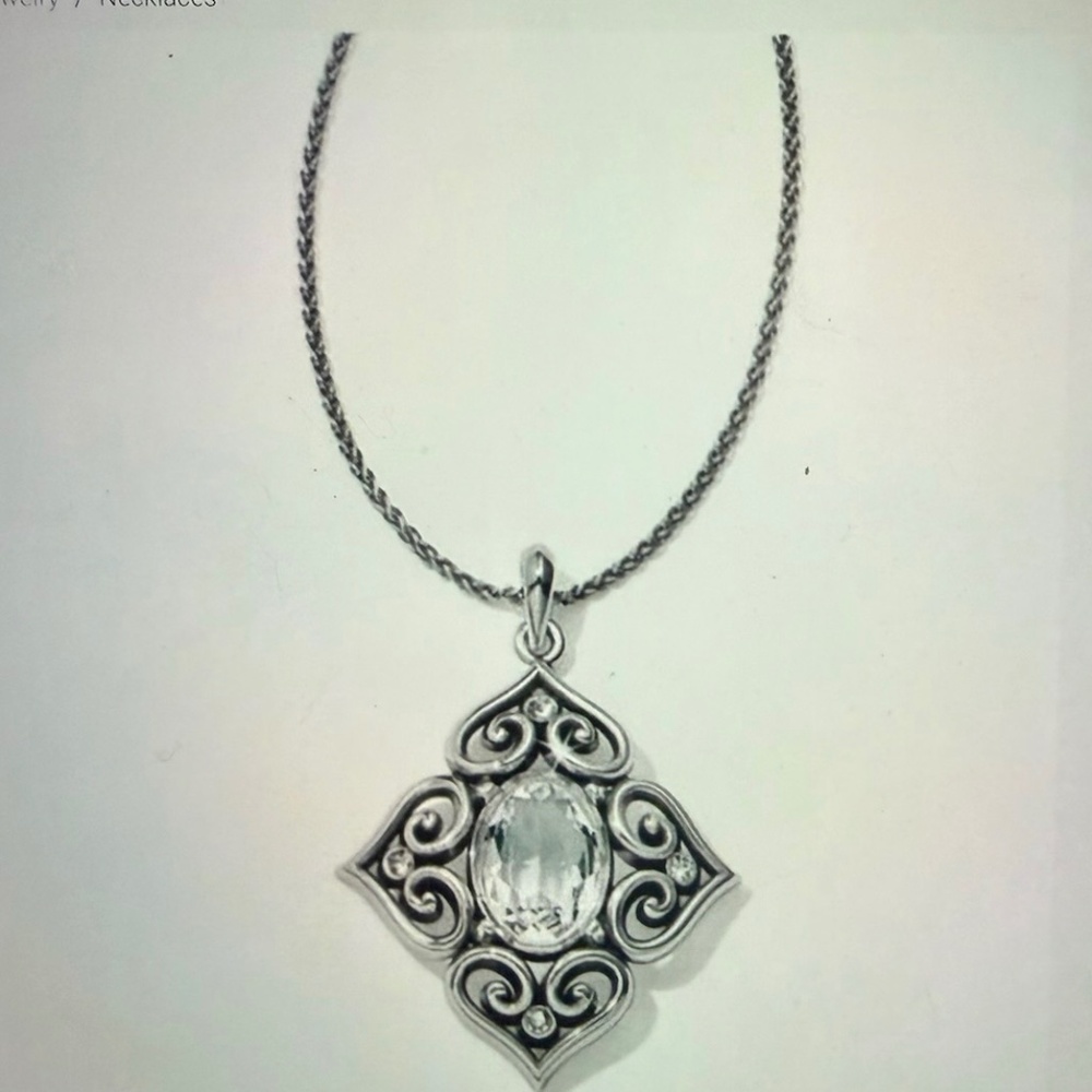 💙 Brighton Alcazar Chrystalline Heart Necklace NWT